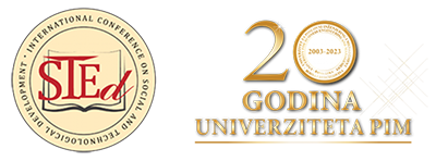 Logo STED i PIMUniverzitet 20 godina postojanja